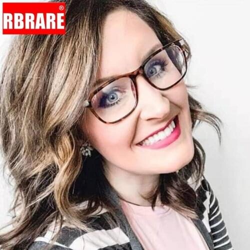 RBRARE Eyeglasses Frame Women Designer Optical Frames Women Glasses Frame Optical Lens Metal Frame Flat Mirror Computer Glasses