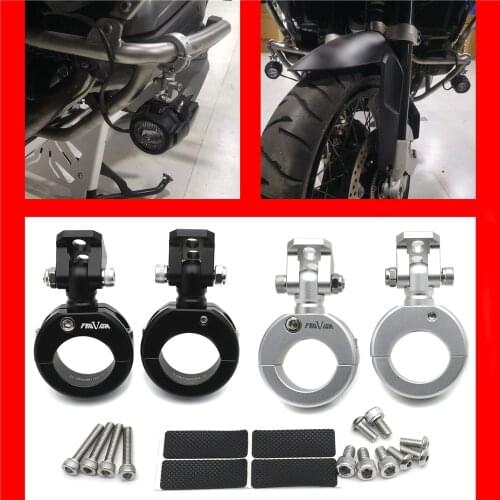 Adjustable 2 Pcs Mount Bracket 20-27MM For Bumper Modified Headlight Stand Spotlight Support Free Shiping Motorbike Parts