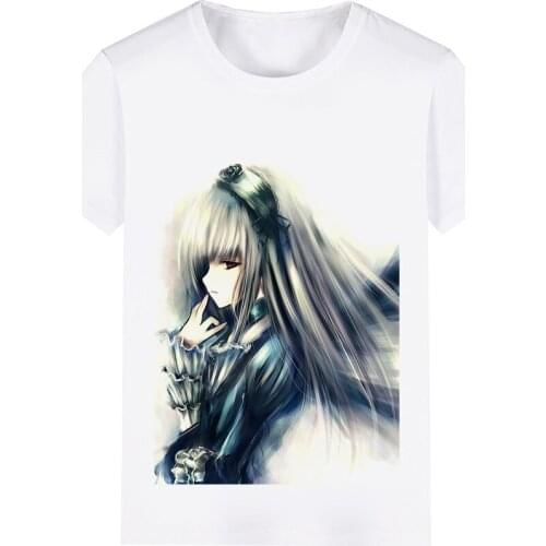 Rozen Maiden Mercury Lamp Kanaria Cosplay Costume Adult Kids Child Short Sleeve T-shirt T shirt