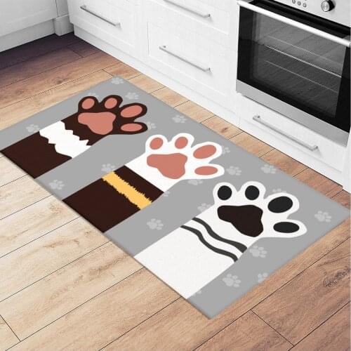 SERESSTORE BrandHome Paw Mystic Kitchen Rug Non-Slip Sole Soft Texture