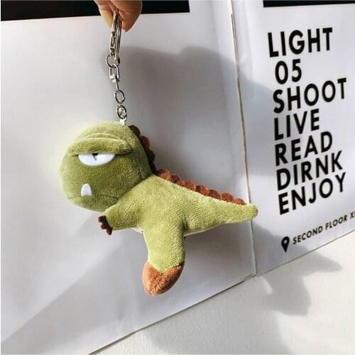 Cute Little Dinosaur Plush Stuffed Toy 11CM Keychain Dolls Birthday Christmas Wedding Gift Bouquet Small Pendant Brooch Toy