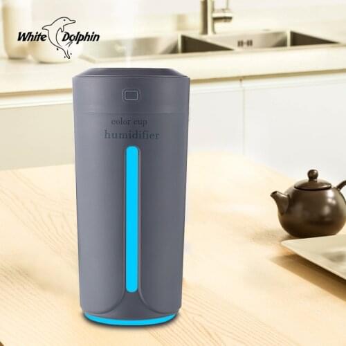 Car Humidifier USB Essential Oil Aroma Diffuser with 7 Color Changing LED Lights for Office Home Ultrasonic Air Humidifier