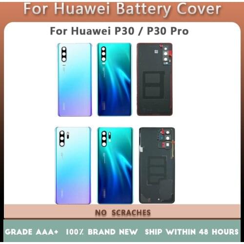 Back Battery Cover Door For Huawei P30 ELE-L29 L09 L04 With repair parts,For P30 Pro VOG-L29 L09 L04 Housing Rear Replacement