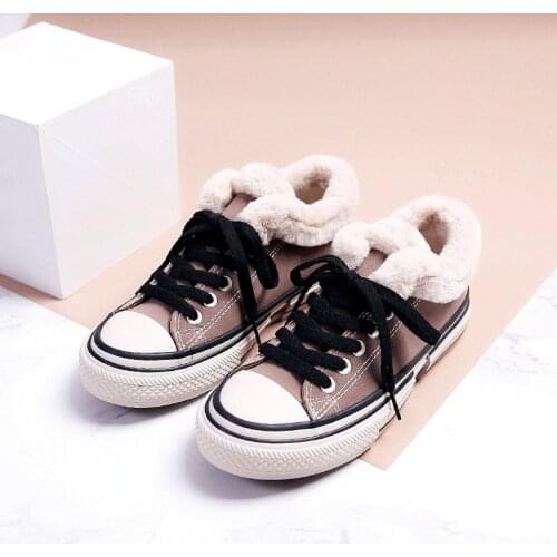 2019 Winter Snow Boots Women Ankle Boots Slip-On Warm Fur Short Boot Thick Classic Suede Low Heel Shoes Soft For Shoes X12-02