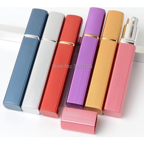 12ML 10pcs/lot 30pcs/lot 50pcs/lot Empty Elegant Aluminum Perfume Bottle, Portable Women Cosmetic Perfume Fine Mist Container