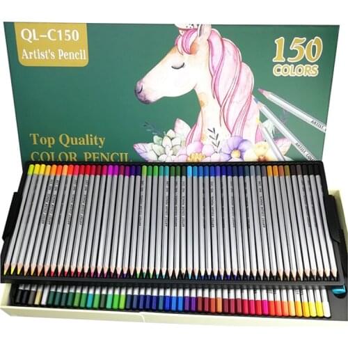 150 pcs Wood Colored pencil Drawing Watercolor Pencil Set Round Size Professianl Art Pencil Colored Wood Pencil Art sets