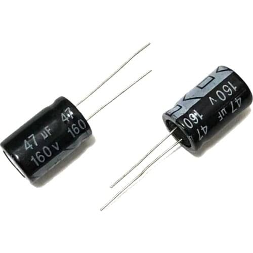 160V47uf volume 13x20mm aluminum electrolytic capacitor 5pcs