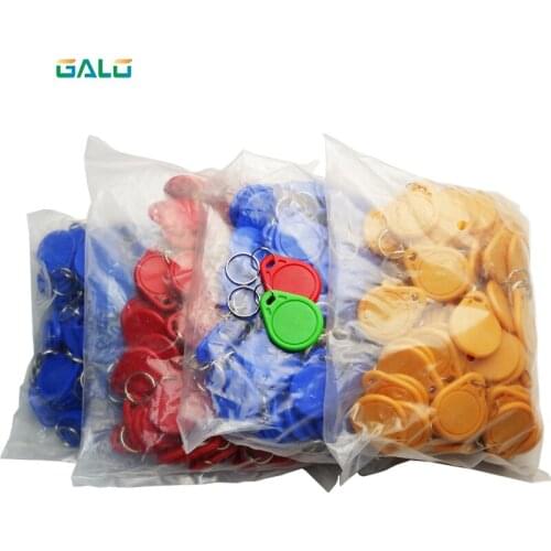 Keyfobs IC tags dual frequency 13.56MHz key fobs keyfob 100pcs/Lot