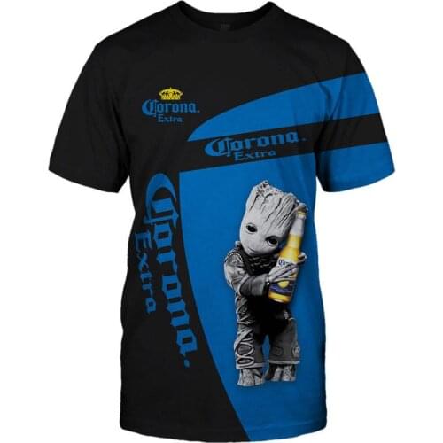 New Summer Mens Racing Marvel Groot 3D Printed T-Shirt Outdoor Sports Loose Quick Essential T-Shirt High Quality Oversize 6XL