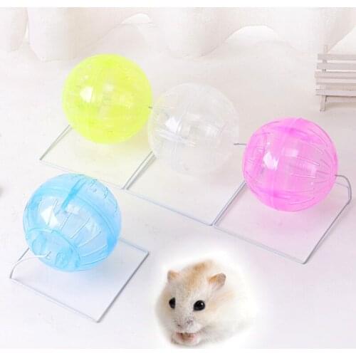 Pet Rodent Mice Jogging Ball Toy Gerbil Rat Plastic Exercise Toys Portable Funny Solid Hamster Running Balls Pet Accessory 12CM