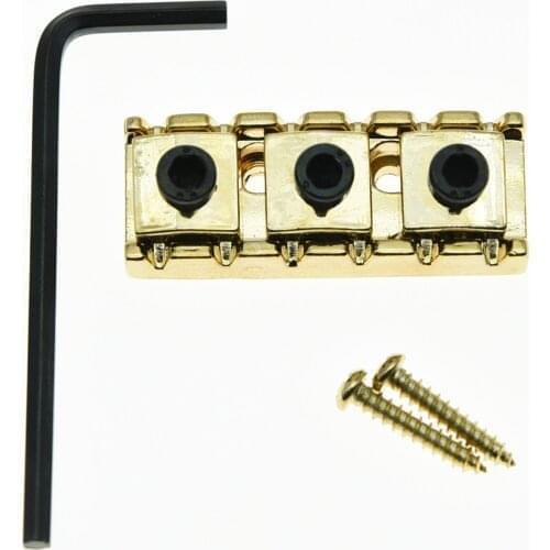 KAISH R3 Guitar 43mm Locking Lock Nut String Lock Fits Electric Guitar Tremolo Bridge Gold