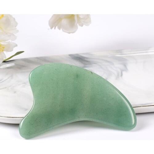 Korean Skin Care Gua Sha Tool Natural Jade Dolphin Crystal Face Massager Gouache Skincare Scraper Wrinkle Healing Beauty Product