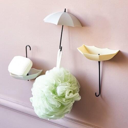 Nordic Ins Creative Multifunctional Umbrella Small Sticky Hook Room Wall Simple Hanger Yogurt Shop Wall Decoration Pendant