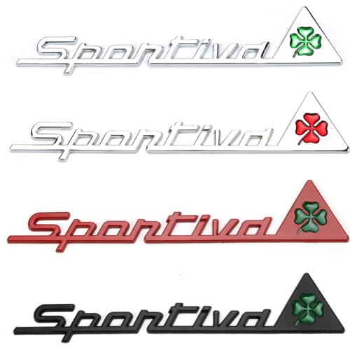 Car Styling 3D Metal Emblem for ALFA ROMEO Red Cross Logo Emblem Badge Sticker for Mito 147 156 159 166 Fender Auto Accessories