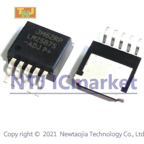 10 PCS LM2587S-ADJ TO-263 LM2587 5A Flyback Regulator IC CHIP