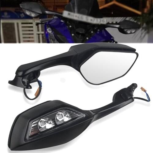 Moto Rear View Rearview Mirrors For KAWASAKI NINJA ZX10R ZX-10R ZX 10R 2011 2012 2013 2014 2015 Mirror LED Turn Light Signals