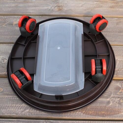 Movable Plant Stand Flower Pot Tray With Universal Wheel Heavy Duty Rolling Potted Rack Indoor Outdoor Balcony Garden FU
