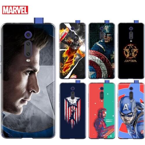 Marvel Captain America Superhero For Xiaomi Redmi 9I 9T 9A 9C 9 Prime 8A 8 7A 7 6A 6 5 5A 4X PRO Plus Transparent Phone Case