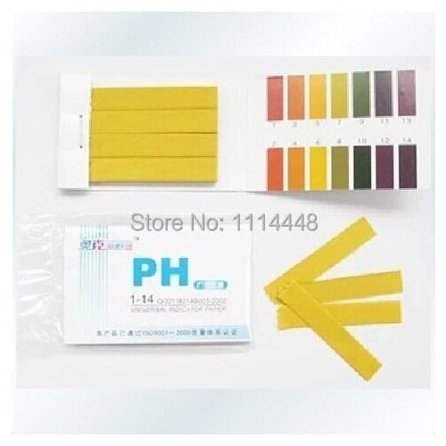 500pack/lot 80Strips/pack Litmus pH 1-14 Test Paper Testing Paper PH Test Strips for urine and vaginal