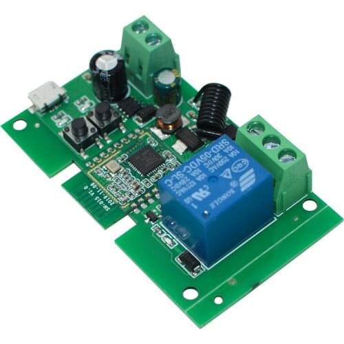 Scimagic Zigbee Tuya Smart Switch, Relay Switch, Wireless Network Switch, 7-32V 10A Garage Door Switch Compatible With Alexa