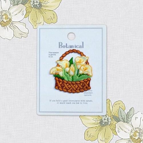 Flower Embroidery Patches Iron On Applique Sew On Patch Craft Sewing Repair Embroidered