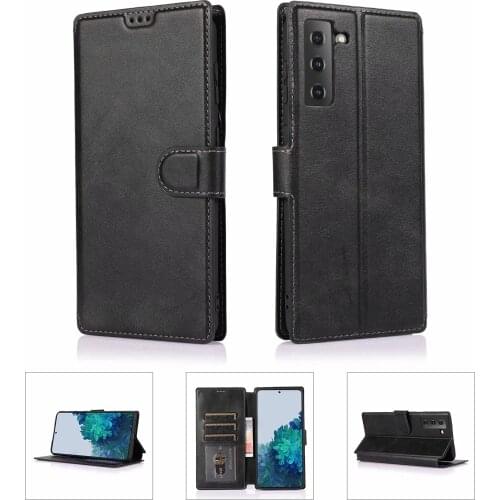 High-quality Leather Wallet Case for Samsung Galaxy S8 S9 S10 S20 S21 Plus Ultra S10E S20FE Note 8 9 10 20 Plus Case