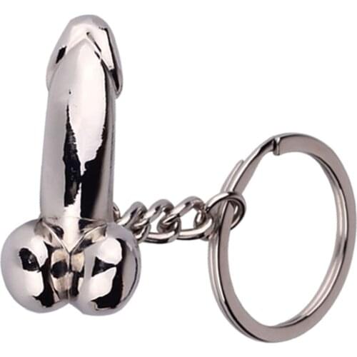 1Pcs Zinc Alloy Key Chain Keyfob Metal Keyring Men Prank Sex Funny Keychain Charms Pendants Love wholesale Drop Shipping