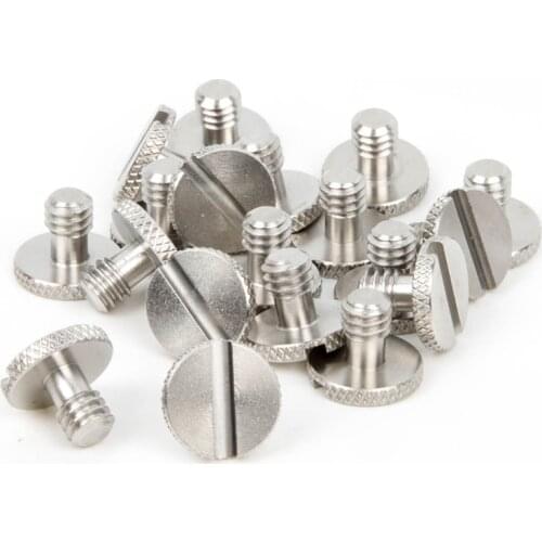 10pcs 1/4" Camera Screw fr Sachtler Quick Release Strap Leather Case Rig Cage Gimbal Tripod Slider QR Fluid Head Plate Mount