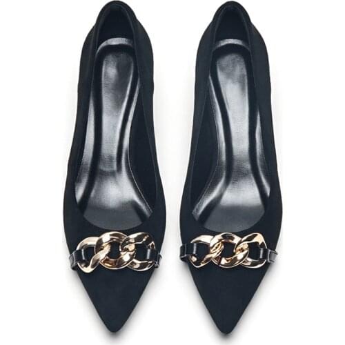 4cm/6cm Heel Womens Suede Super High Heels Fashion Woman Pointed Toe Asakuchi Heels Blue Black Work Occupation Shoes