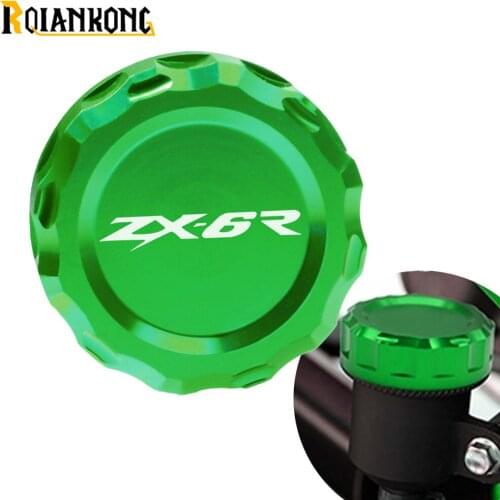 Motorcycle Accessories Rear Fuel Brake Fluid Reservoir Cap Oil Cup Cover For Kawasaki Ninja ZX6R ZX 6R 2009-2014 2013 2012 2011