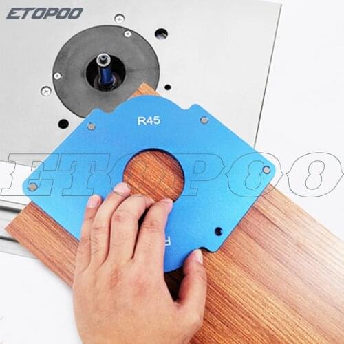 Big size Woodworking circular positioning corner template Trimming milling edge R arc Half rounded ruler diy carpenter tools
