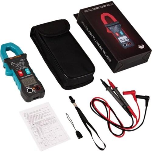 New ST203 Digital Clamp Multimeter Ampere 4000 Counts True RMS Amp Current Clamp Meter Voltmeter 600V 600A AC/DC Automatic Range