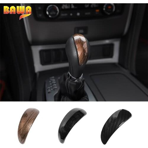 BAWA ABS Car Interior Gear Head Shift Lever Decoration Trim Ring Cover For Nissan Patrol 2017 Up Car Styling