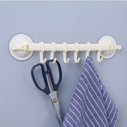 Vaccum Sucker Stand Hook Kitchen Bathroom Hanger White Hange Bags Key Rack Kitchen Towel Hanger Accessory Organizer Top Quality