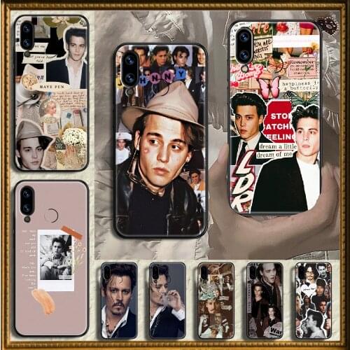 Johnny Depp Phone case For Huawei Honor 6 7 8 9 10 10i 20 A C X Lite Pro Play black trend Etui art waterproof luxury cell cover