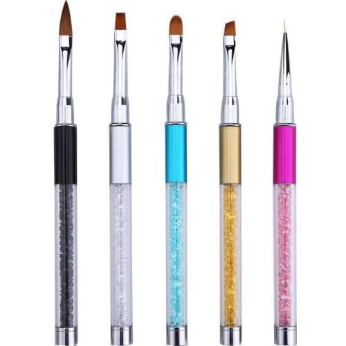 Nail Brush Nail Art Manicure Brushes Flower Line Pen Design Painting Dotting Acrylic Gel Nail Brush with paint brush painting
