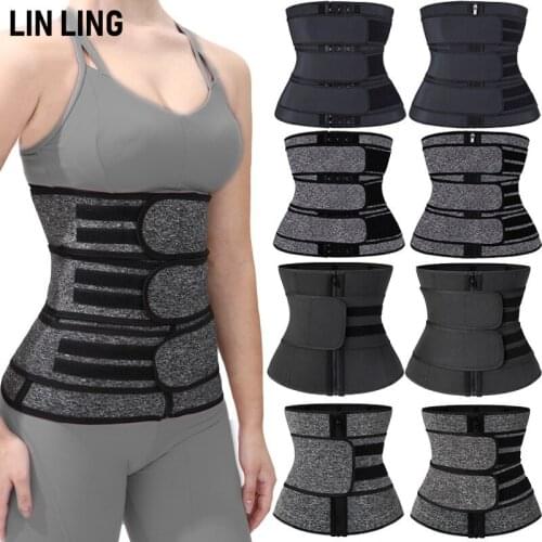 LINLING Factory Direct Supply Velcro Zipper Waist Belt Postpartum Waist Belt Sports Sweat Plastic Belt Body Shapers