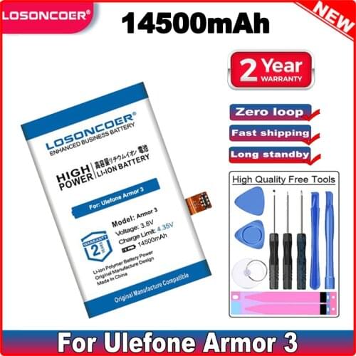 LOSONCOER Ulefone Armor 3T Phone Batteries