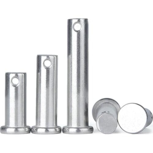 M3 M4 M5 M6 M8 Pin Roll 304 stainless steel pin flat head cylindrical pin with hole locating pins GB882 axis pin