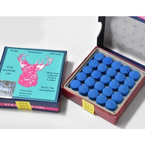 Wholesale 50 Pcs 13mm Cheap Pool Cue Tips For Pool House Public Cue Sticks Billiard Accessories Billiards Tips For Billiard Room