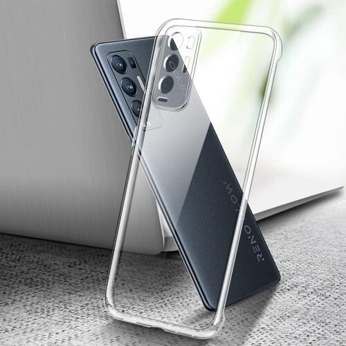 Prime Luxury Mobile Phone Case for OPPO Reno 5 Pro Plus 5G Soft Clear Silicone Ultra Thin Non-yellowing Transparent Cover Fundas