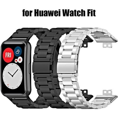 For Huawei Watch Fit Stainless Steel Strap Bracelet Watchbands Smart Watches Bands Business Luxury Gifts