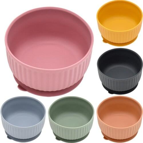 Silicone Baby Feeding Set Waterproof Non-Slip Learning Dishes Suction Feedings Silicone Bowl Tableware Baby Products Baby Plate