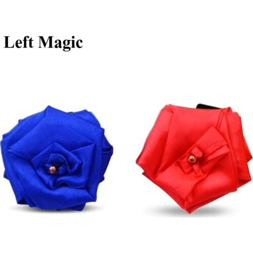 Funny Silk Melt To Rose Magic Tricks Close-Up Street Stage Magic Prop Comedy Accessory Gimmick