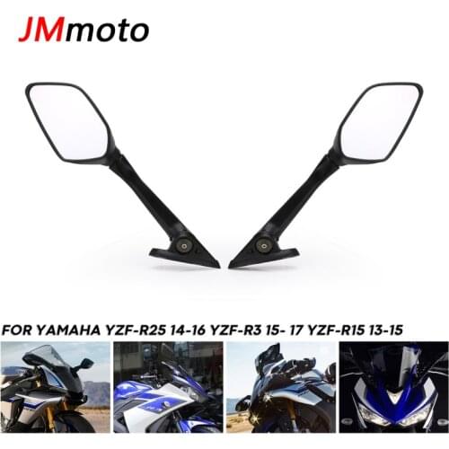 New For Yamaha YZFR3 YZFR25 YZFR15 YZF R3 R25 R15 2013 2014 2015 2016 2017 Motorcycle Rearview Mirrors Side Rear View Mirrors