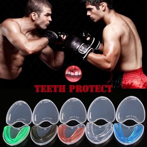 1 Set Mouthguard Mouth Guard Teeth Protect For Boxing Football Basketball Karate Muay Thai Safety Protection in stock