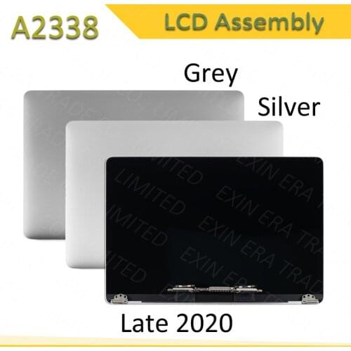 2020 New A2338 LCD Screen for Macbook Retina 13'' A2338 M1 Full LCD Assembly Complete Screen Silver Space Grey EMC 3578MYDA2LL/A