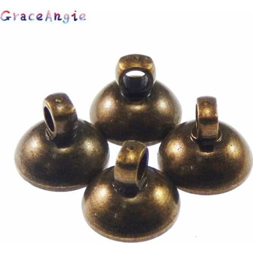 30PCS Antiqued Bronze Alloy Retro Tone Cap Pendant Charms Jewelry Necklace Phone Earring Accessory 39852