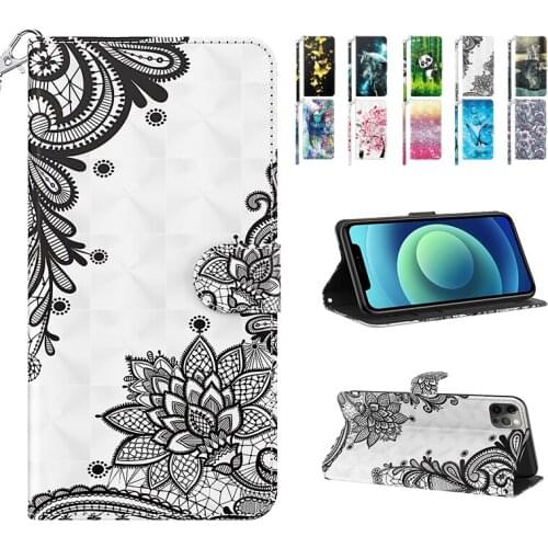 3D Cute Painted Luxury Fashion Phone Cases For OnePlus 8 7 7T Pro 6 Cartoon Pattern With Stand Lanyard Shockproof Cover Coque