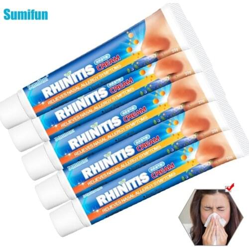 Sumifun 5pcs Rhinitis Sinusitis Cream Nasal Ointment Nasal Congestion Relieve Itching Sneezing Refresh Nose Cold Cool P1224